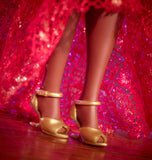 Barbie Inspiring Women Doll, Celia Cruz Queen Of Salsa Collectible In Red Lace Dress With Golden Microphone & Doll Stand