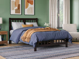 AFI, Tahoe Full Platform Bed with Matching Footboard, Espresso