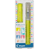 PILOT Kakuno Fountain Pen, Translucent Green Barrel, Fine Nib