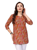SMOWKLY Ethnic Kurta || Printed Cotton Kurta || Womens Casual wear || Colorful Traditional top || Comfortable Womens Fashion ||