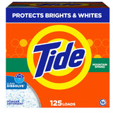 Tide Powder Laundry Detergent, Mountain Spring, 143 oz, 125 Loads (Packaging May Vary)