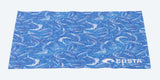 Costa Del Mar Costa 5x7 Recycled Microfiber Cleaning Cloth, Vintage Fish Blue