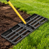 Joyhalo Lawn Leveling Rake, 30 Inch Yard Lawn Leveling for Soil with 78 Adjustable Steel Handle, Heavy Duty Effort Saving Landsc