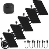 Rhorawill 5 Pack Solar Panel for Blink Outdoor 2K+/4(4th Gen)/Outdoor(3rd Gen) XT3 and XT2/XT Camera(Not Included)/Blink Outdoor