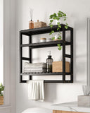 Galood Over The Toilet Storage Bathroom Shelves Wall Mounted 3 Tier Space Saver Corner Shelf Organizer Bamboo Towel Rack Toilet