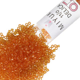Miyuki Delica Seed Beads - Size 11/0 (1.6 mm), DB1101, Transparent Marigold, 7.2 g, Approx. 1440 Beads, Made in Japan