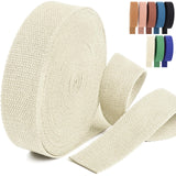 PECMER Cotton Webbing 1.5 Inch -Beige White 12 Yards 1 1/2 Webbing Straps for Webbing Bag Handles Belt Bag Strap/Tote Backpack P
