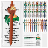 Sayglossy 48 Sets Dumpster Fire Gifts Funny Ballpoint Pens and Bookmarks Back to School Gifts for Students from Teacher Emotiona