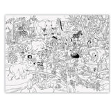 Crocodile Creek Giant Coloring Poster/Day At The Zoo