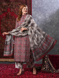 Anni Designer Women'S Rayon Blend Printed Straight Kurta Plazzo With Printed Dupatta (Aabina Maroon-Vks01_4Xl_Maroon_Xxxx-Large),Maroon,4XL,,,