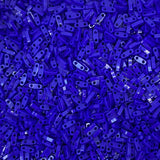 Miyuki Quarter Tila Beads - 2 Hole, 5x1.2x1.9 mm, 5 Grams Glass Beads Royal Blue (QTL414)