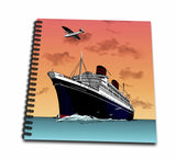 3dRose db_34487_2 Tropical Ship Cruise Memory Book, 12 by 12