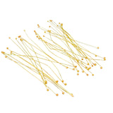 Johnson Tools Brass Ball Head Pins 500 Pcs Round Head Pins For Jewellery Making, Beading, Earrings, Diy Craft Works