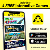 Stealth Abs + Plank Core Trainer - Get Strong Sexy Abs and Lean Core Playing Games On Your Phone, Free iOS/Android App, 4 Free M