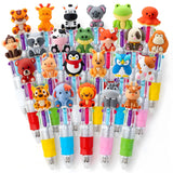 DMIGHT Cute Safari Animals Cartoon Gel Black Ink Pens,Random Kawaii Writing Pens,Assorted Styles Pens for School Office Home Stu