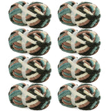 Hombys 8 Pack Giant Chunky Yarn for Crocheting & Knitting, Super Bulky Soft Fluffy Tie Dye Plush Yarn, Mixed Color Thick Chenill
