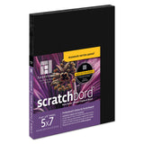 Ampersand Art Supply Scratch Art Panel: Museum Series Scratchbord, 1/8 Inch Flat Profile, 5 x 7 Pack of 3