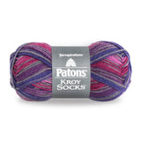 Patons Kroy Socks Yarn (1) Gauge 1.75 oz Purple Haze For Crochet, Knitting & Crafting