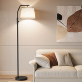 SUNMORY Floor Lamps for Living Room, 9W Bulb Included, Tall Lamp for Bedroom with Adjustable Head, Modern Standing Lamp, 0-100%