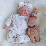 FOCKOF Realistic Reborn Baby Dolls-18 Inch Real Life Baby Dolls Girl Lifelike Baby Doll with Accessories for 3+ Years Old (Green