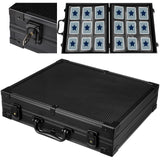 Abbylike Top Loader Binder with Lock Hold 288 Top Loaders Black Hard Cases 9 Pocket 16 Double Sided Pages Card Folders for Colle