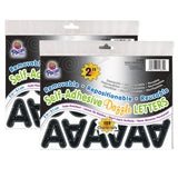 Pacon SelfAdhesive Letters, Black Dazzle, Puffy Font, 2, 159 Per Pack, 2 Packs