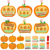 Lineshading 30 Sets Pumpkin Thumbprint Patch Craft for Kids Create Your Own Thanksgiving Pumpkins Welcome to My Thumb-Kin Patch