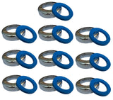 EZ-Fluid 1-1/2 x 1-1/4 Universal Reducing Brass Slip Joint Nut and Blue Heavy Duty Reducing Washer Gasket,Chrome for Under Sink