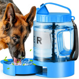 77oz Large Dog Water Bottle - Portable Travel Dog Water Dispenser & Bowl - Leak-Proof Pet Water Jug for Hiking, Camping, Walking