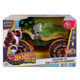 Hot Wheels Monster Trucks Remote-Control Toy Vehicle, 1:15 Scale Rageasaur RC with Grip Action Tires for Off-Roading & Wheelie S