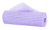 Metallic Poly Deco Mesh for Wreaths, Bows, Crafts, and Decorations, 10 Inches x 10 Yards (Lavender Purple, Gold, Silver)