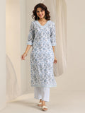 Libas Women'S Cotton Kurta Sets (400542_White_M)