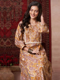 Anni Designer Women'S Rayon Blend Straight Printed Kurta With Pant (Marco Yellow-Vks01_Xxl_Yellow_Xx-Large),Yellow,2XL,,,