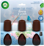 Air Wick Essential Mist Refill, 3ct, Linen & Petals, Air Freshener, Essential Oils