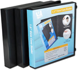 UniKeep 3 Ring View Binder Binder Case is Fully Enclosed Available in White, Clear, or Black and in Various Spine Widths (Pa