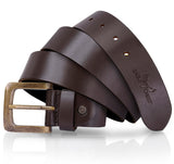Eagle Crest Foster Smooth Brown Casual Leather Belt For Men