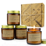 YFYTRE 4 Pack Scented Candle Set Soy Wax Candles, Aromatherapy Candles for Home Decoration, Jar Candles Gift for Women Mother wi