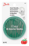 Dritz 160 Hand Needle Compact & Needle Threader, Assorted Sizes & Styles (30Count)