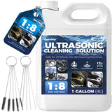 Qucship Makes 9 Gallons Concentrated Ultrasonic Cleaner Solution - Safe for All Metals Ultrasonic Carburetor Cleaner, Ultrasonic