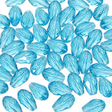 PATIKIL 8mm Faceted Glass Beads, 100 Pcs Light Blue Bicone Birthstone Bead Vertical Hole for DIY Crafting Bracelet Necklace Jewe