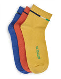 U.S. Polo Assn.. Kids HighAnkle Length Ks004 Cotton Stretch Socks Pack Of 3(Ks004P3_SkydiverPaprikaMimosa_1012 Y)