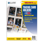 CLine Collectors Edition Trading Card Holder Pages, Top Load, 11.25 x 9 Inches, 10 per Pack (62590)