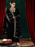 Libas Women'S Velvet Kurta Set (36970_Black Black M