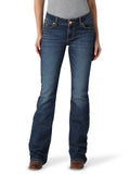 Wrangler Womens Retro Mae Rise Stretch Boot Cut Jean, Mid Wash, 9W x 34L