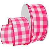 Morex Ribbon Wired Gingham Style Ribbon