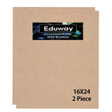 Eduway 16X24 Inch Mdf Board Wood Sheet For Mandala , Lippan, Resin Art & Craft, 4Mm Thick, Pack Of 2 - Premium Cardboard Materia