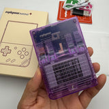 Marryoo MIYOO Mini Plus 128GB Onion OS Preinstalled Retro Portable Handheld 3.5inches IPS Screen Game Console Miyoo Mini+ Console Compatible with Onion OS (Purple Transparent)