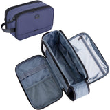 ZEEMO Toiletry Bag for Men, Extra Large Water-resistant Dopp Kit with Double Side Full Open Design, Shaving Bag for Toiletries a