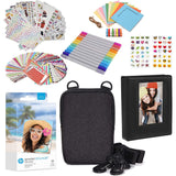HP Sprocket 3.5 x 4.25Zink Photo Paper - Kit: 50 Pack Zink Paper, Case, Photo Album, Markers, Sticker sets