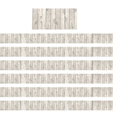 White Wood Design Straight Border Trim, 35 Feet Per Pack, 6 Packs